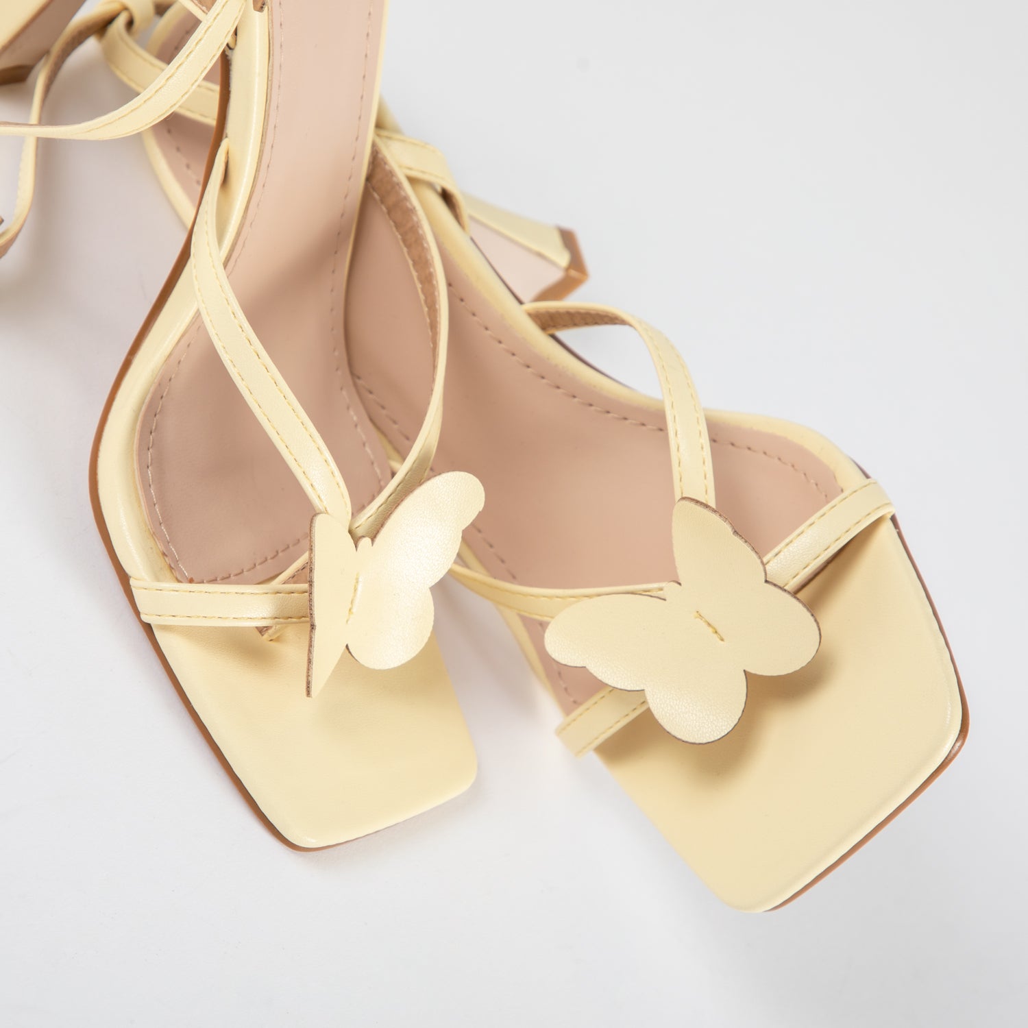 RAID Brevyn Heeled Sandal in Butter Yellow