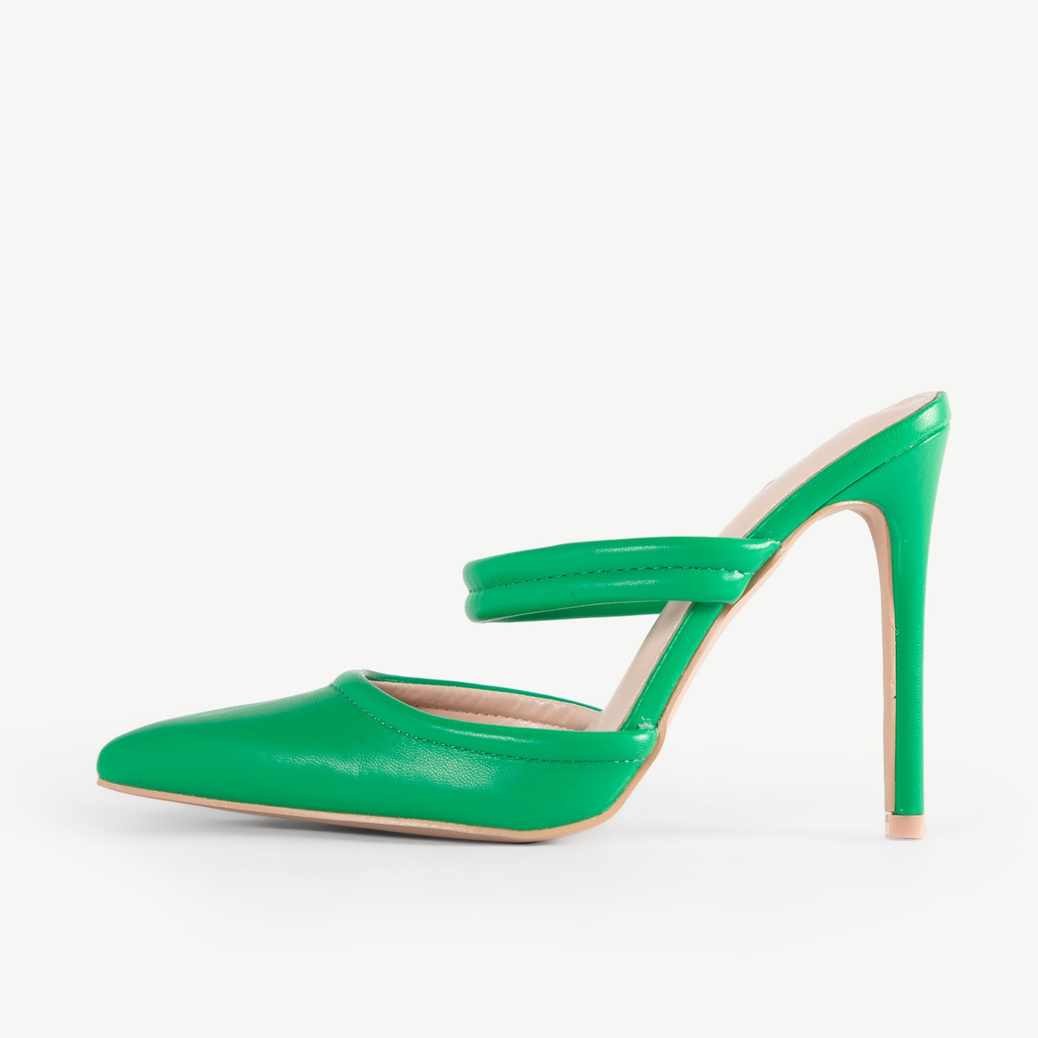 RAID Britta Heeled Mules in Green