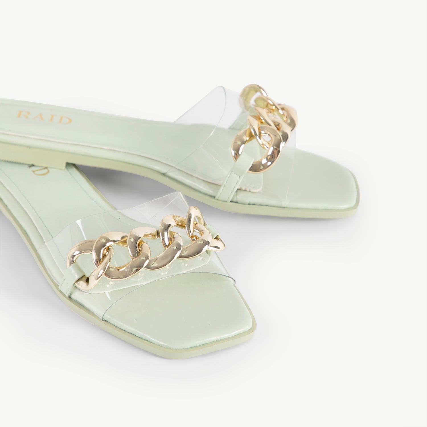 RAID Calgary Chain Slider in Sage Green