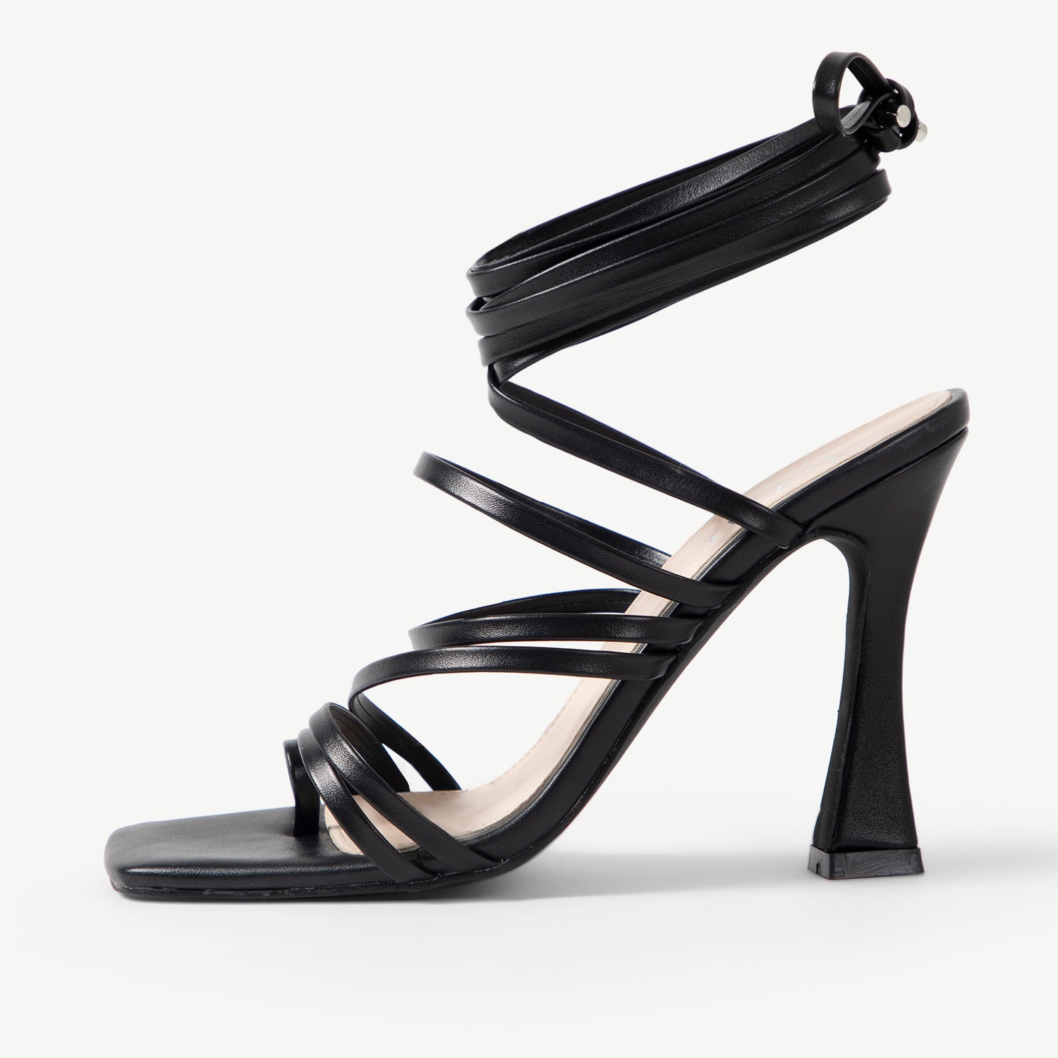 RAID Credence Lace Up Heel in Black