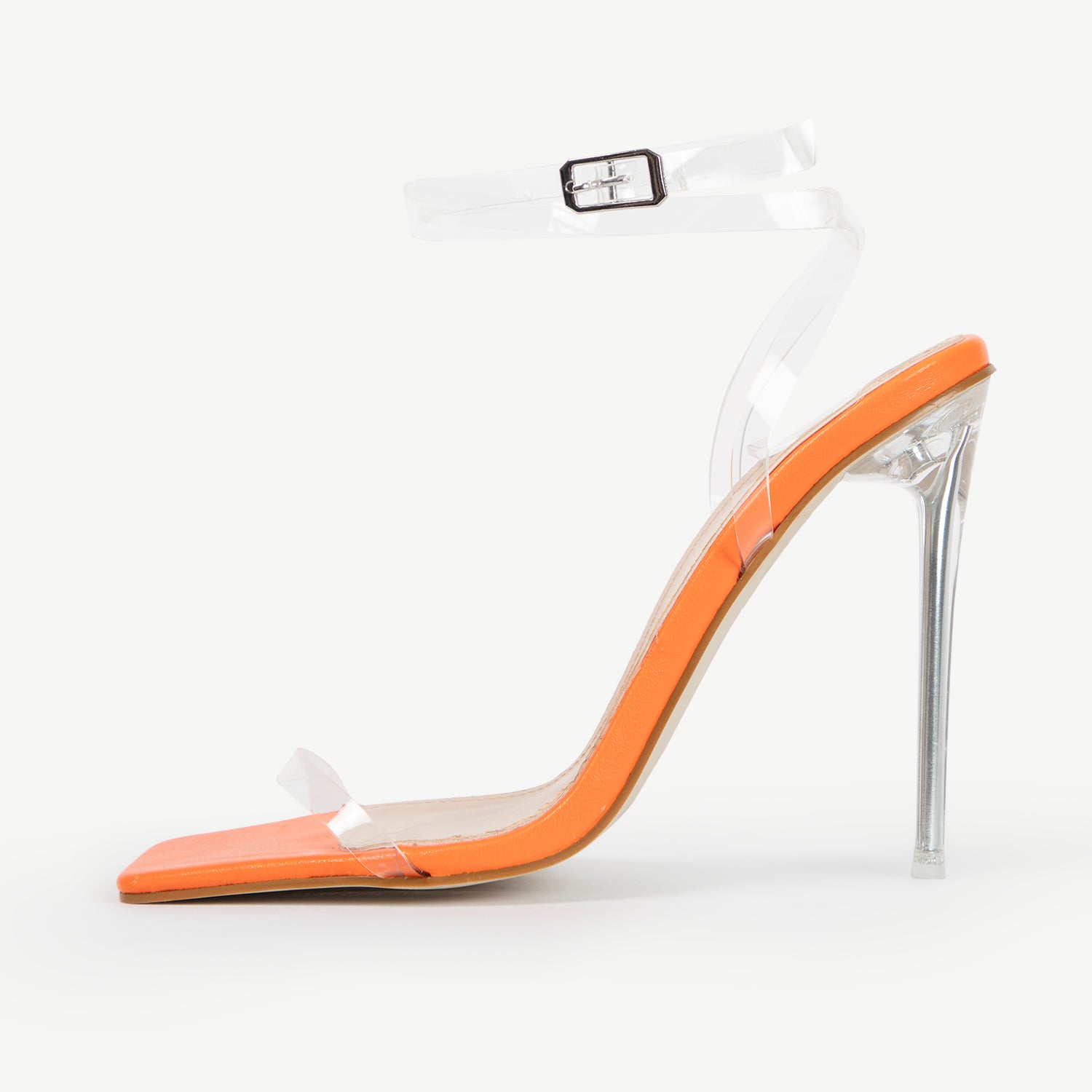 RAID Daysha Perspex Heel in Orange