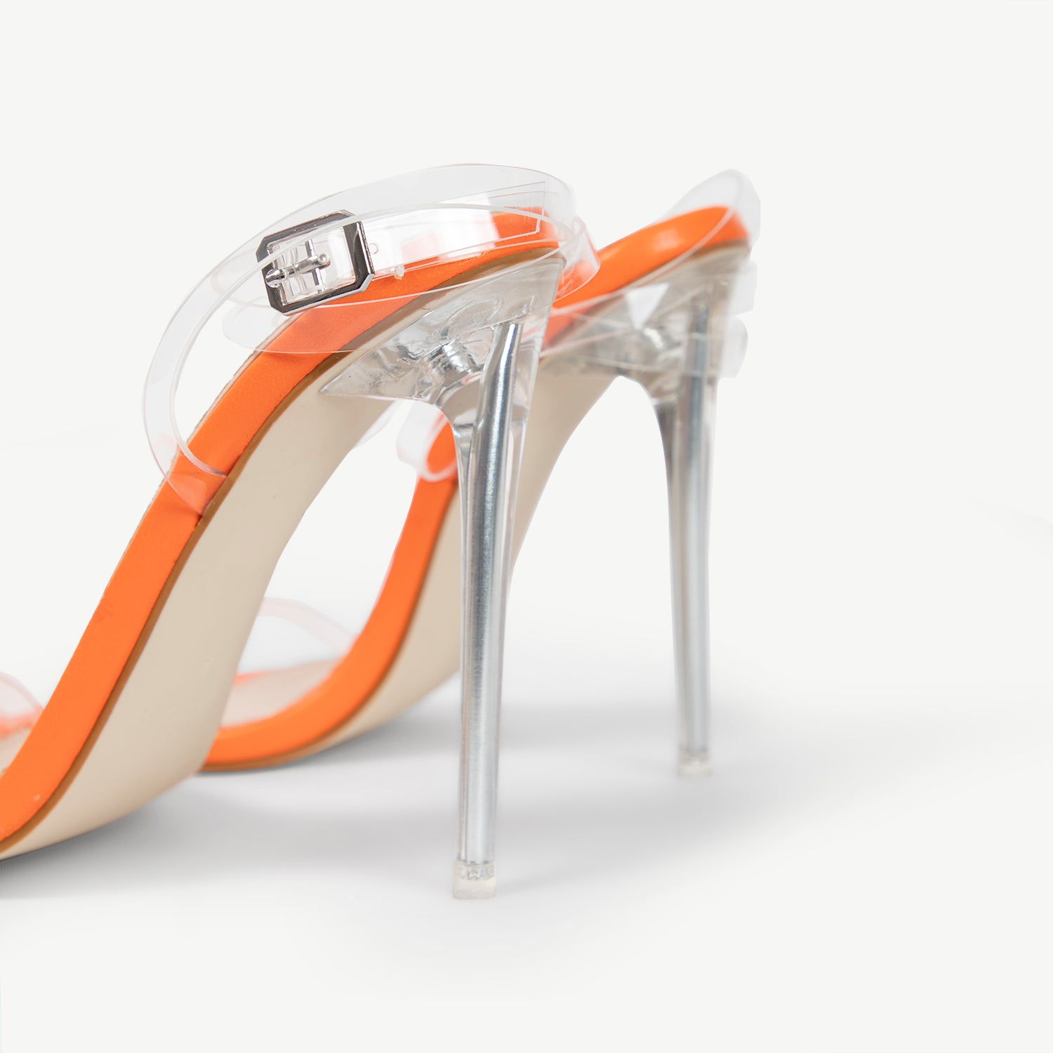 RAID Daysha Perspex Heel in Orange