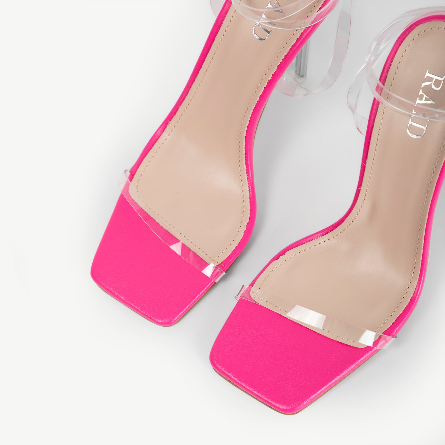 RAID Daysha Perspex Heel in Pink
