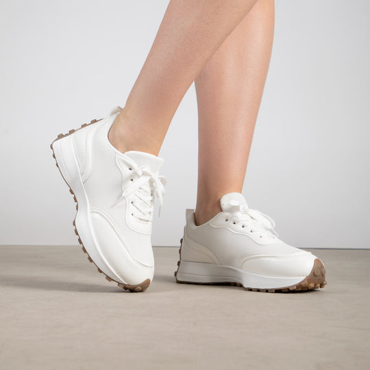 RAID Dazz Chunky Trainers in White