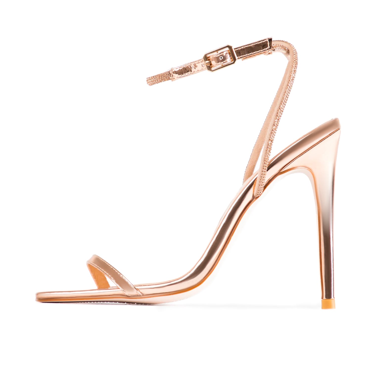 RAID Denisha Heeled Sandal in Rose Gold