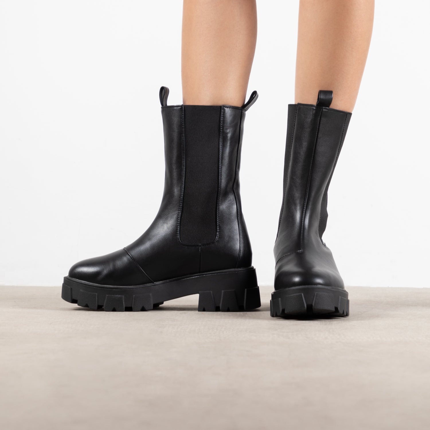 RAID Ellery Wide Fit Chunky Boot in Black