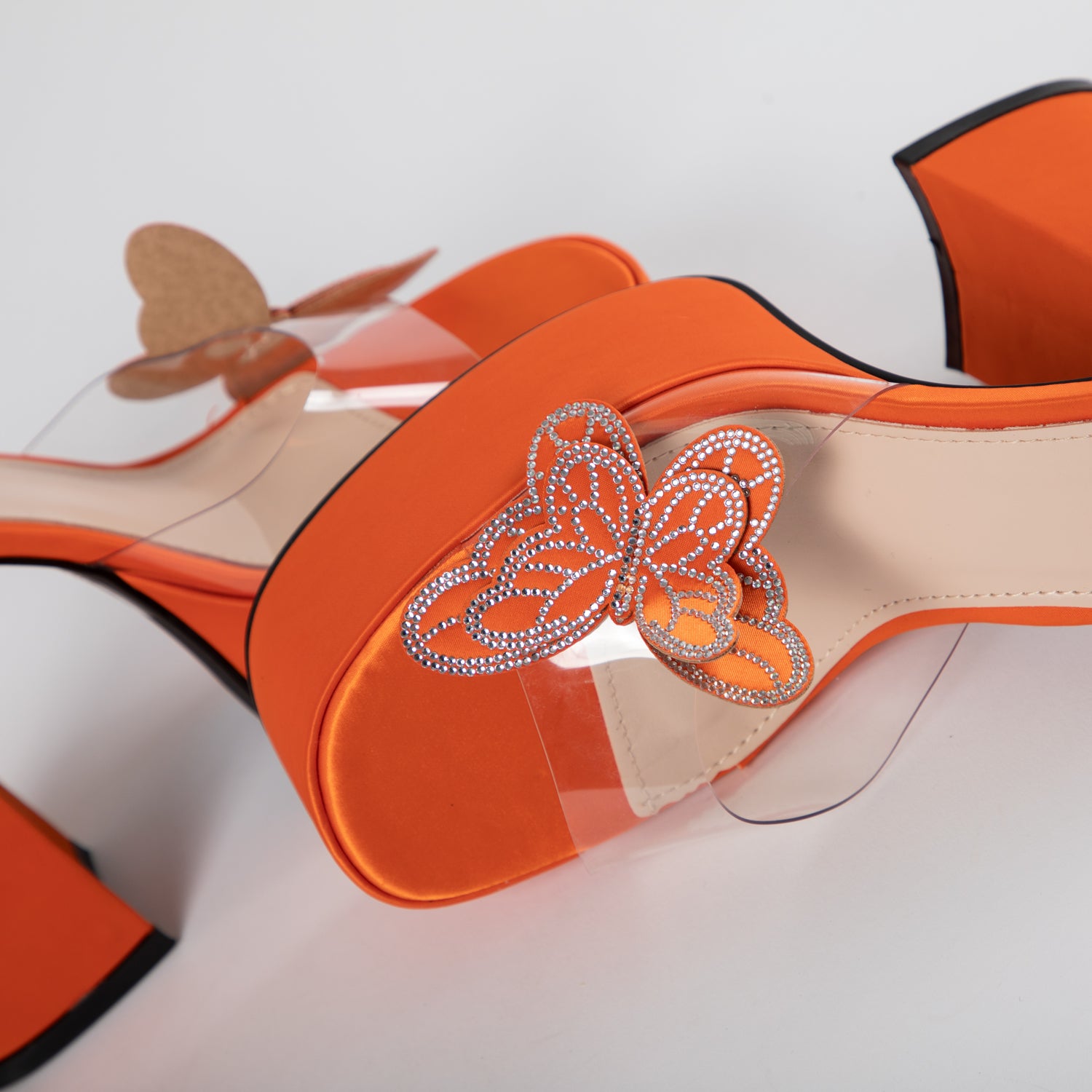 RAID Elizah Platform Butterfly Heel In Orange