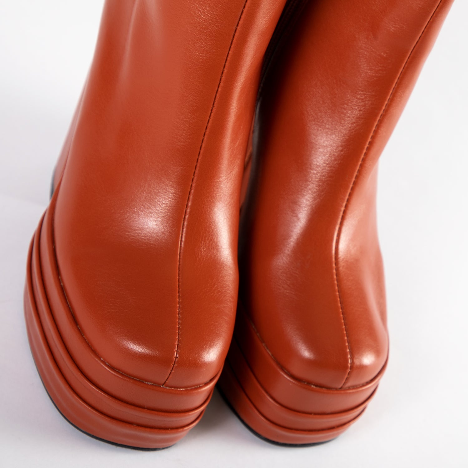 RAID Emely Platform Ankle Boot in Rust