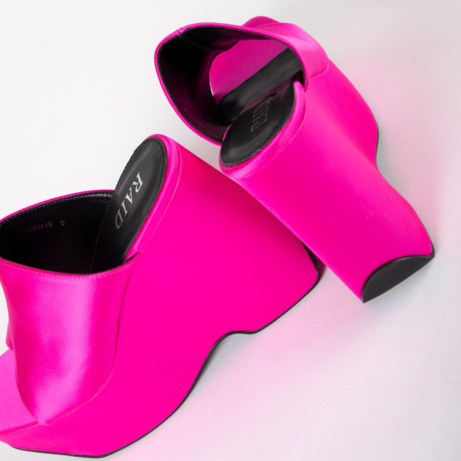 RAID Ferris Platform Heeled Mule in Pink
