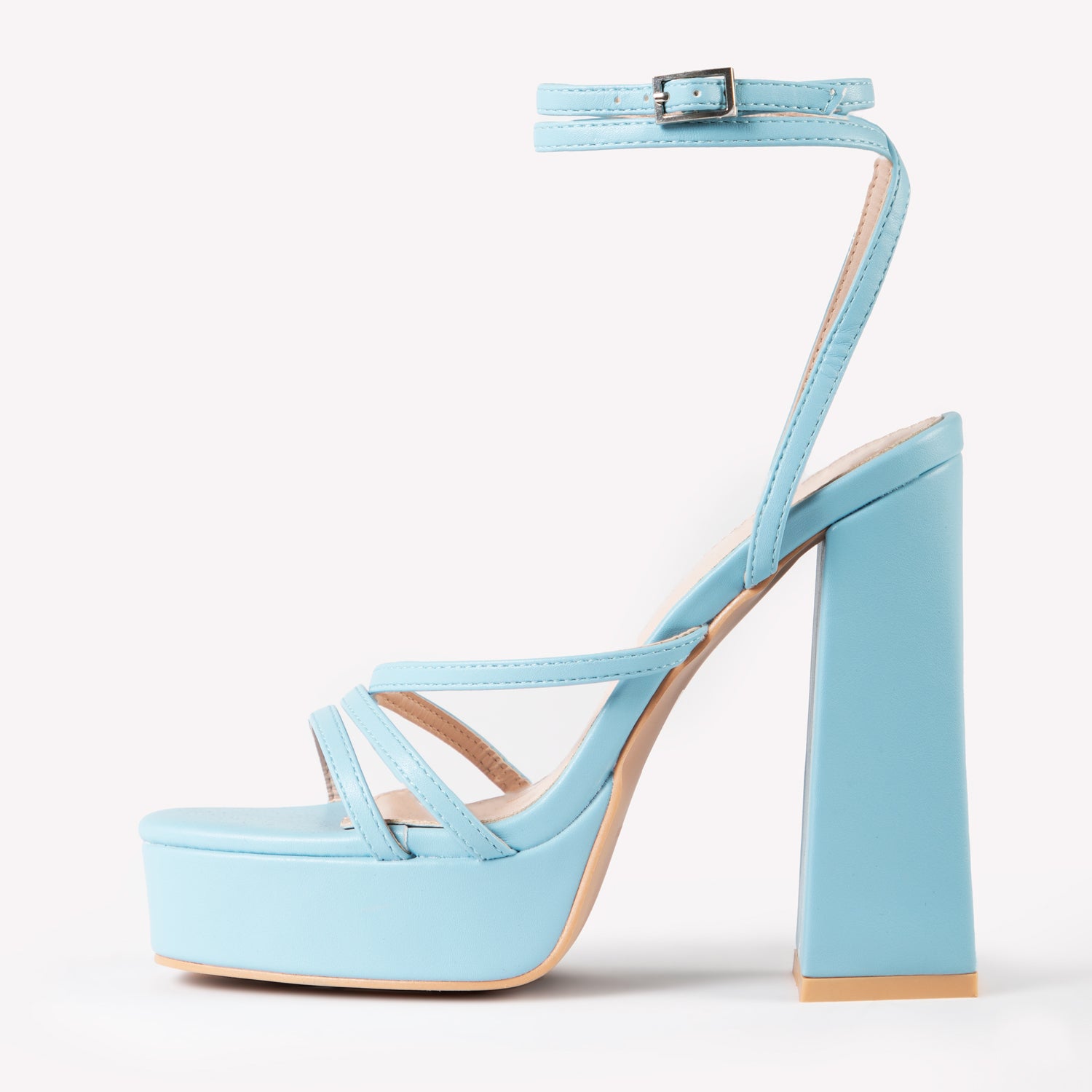 RAID Fia Platform Heel in Blue