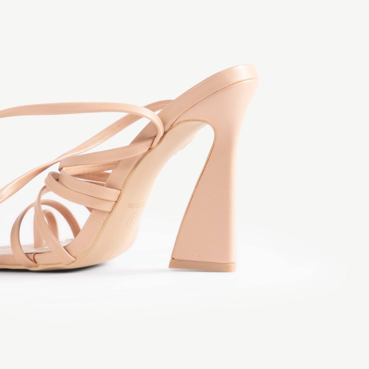 BEBO Harperr Lace Up Heel in Nude