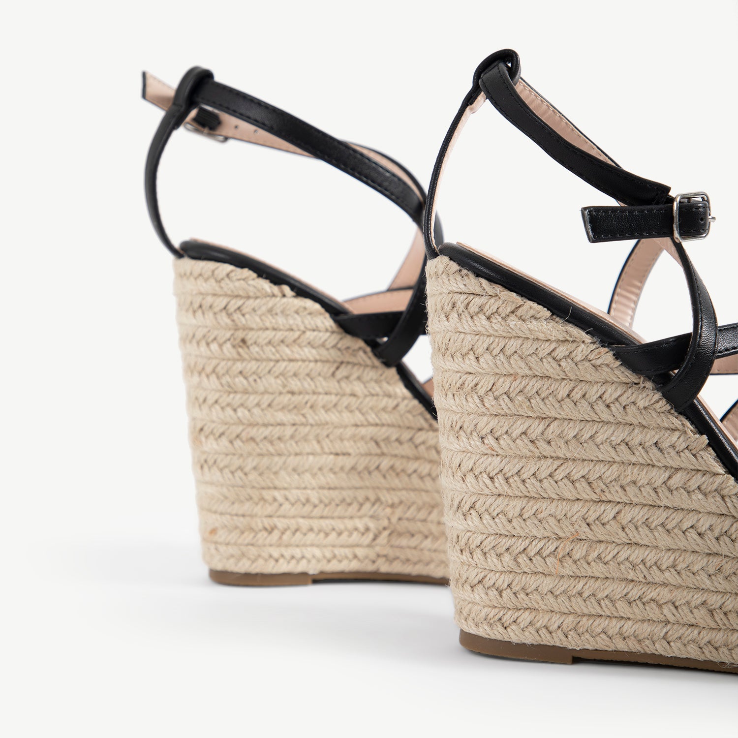 RAID Hartley Strappy Espadrille in Black