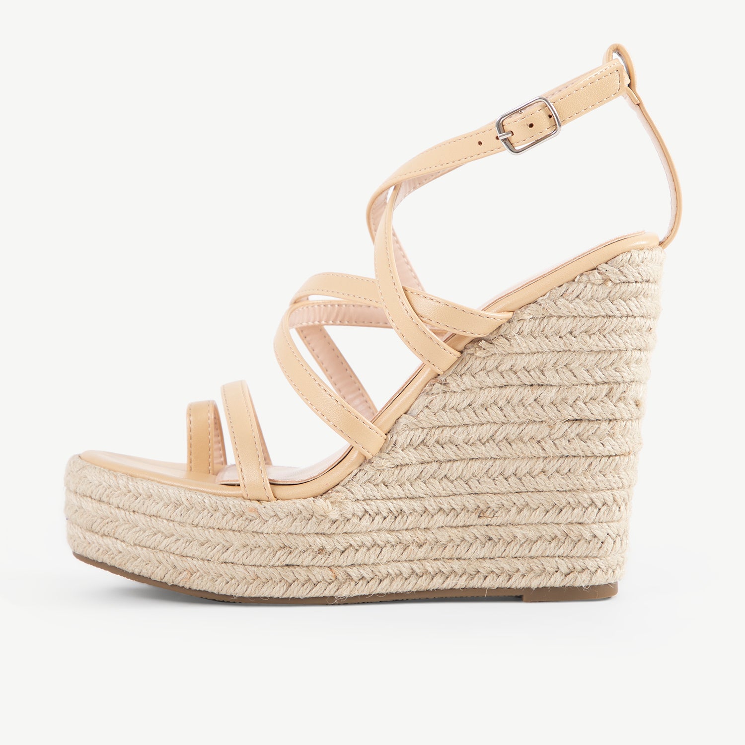 RAID Hartley Strappy Espadrille in Nude