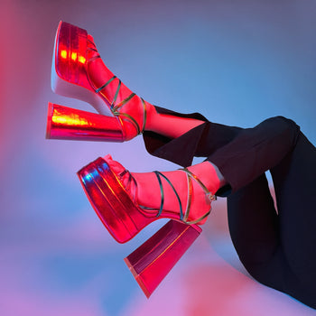 RAID Nobita Platform Heel in Pink Multi