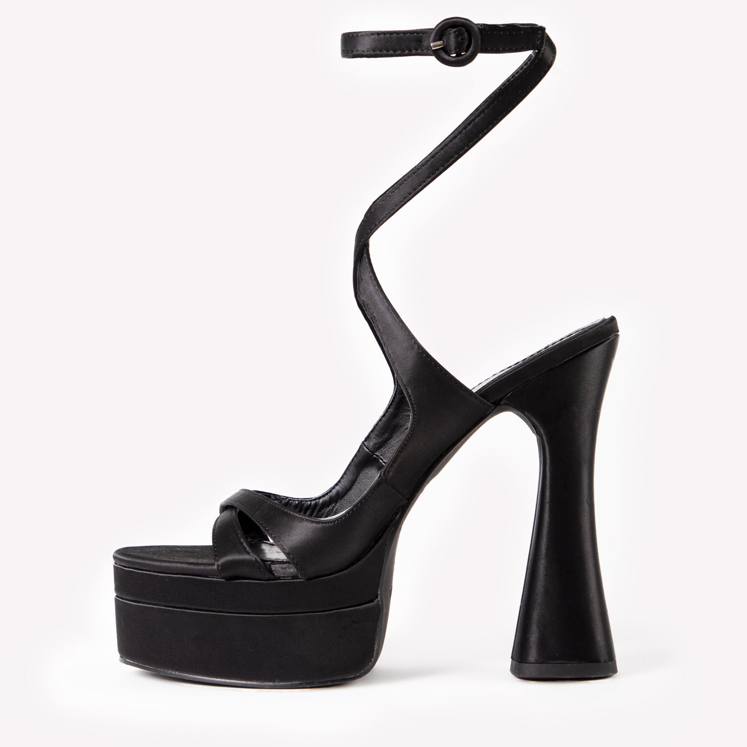 RAID Ilyssa Strappy Platform Heel in Black