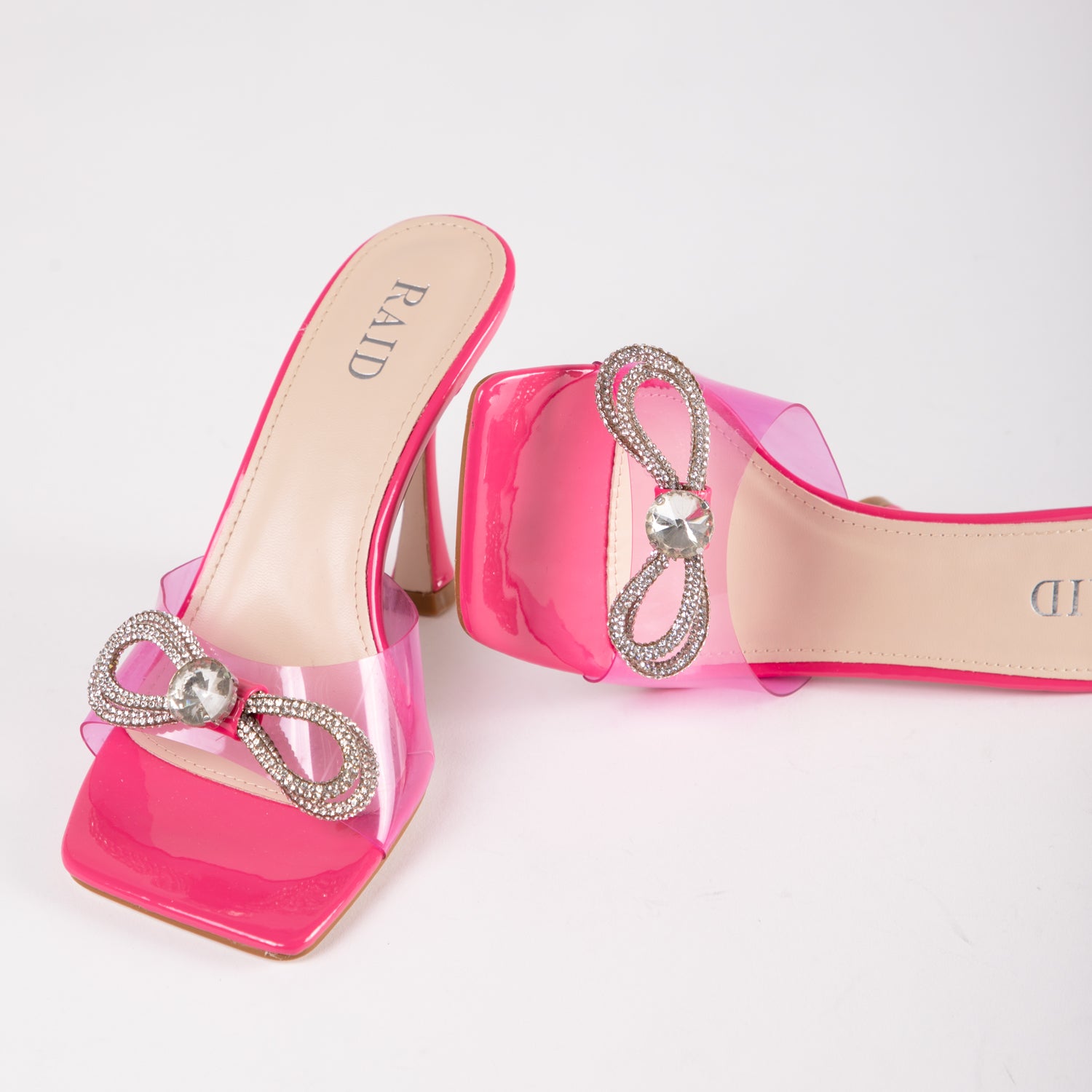 RAID Isha Heeled Mule in Pink