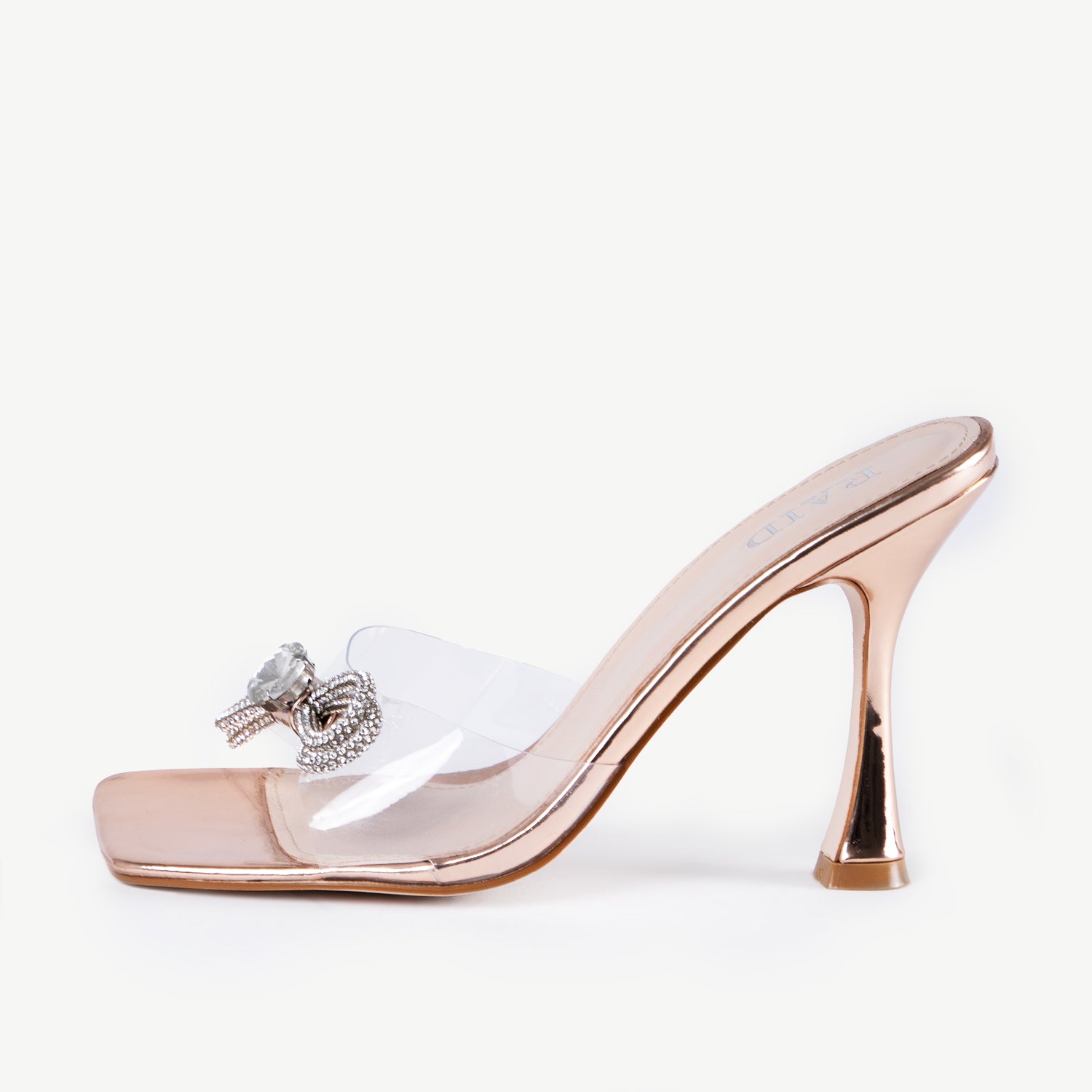 RAID Isha Heeled Mule in Rose Gold