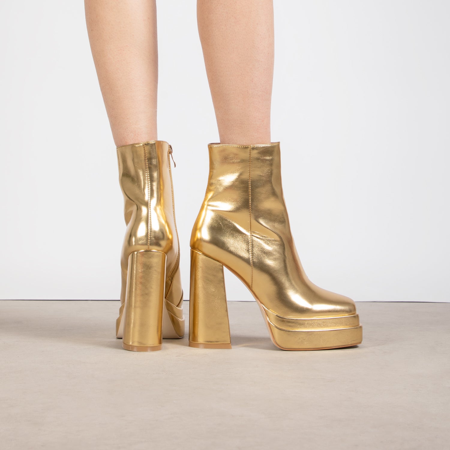 RAID Jadine Ankle Boot in Gold