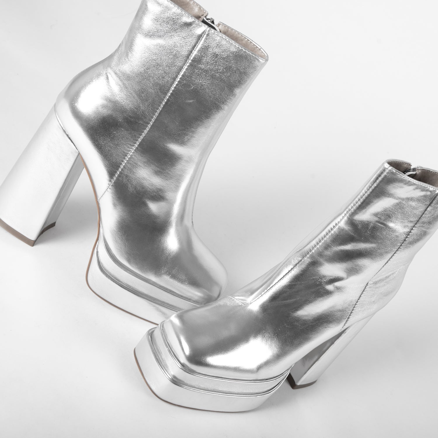 RAID Jadine Ankle Boot in Silver