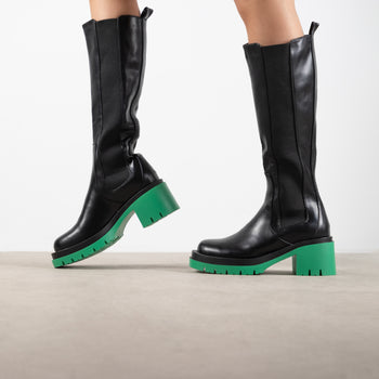 RAID Jadon Long Boot in Green/Black
