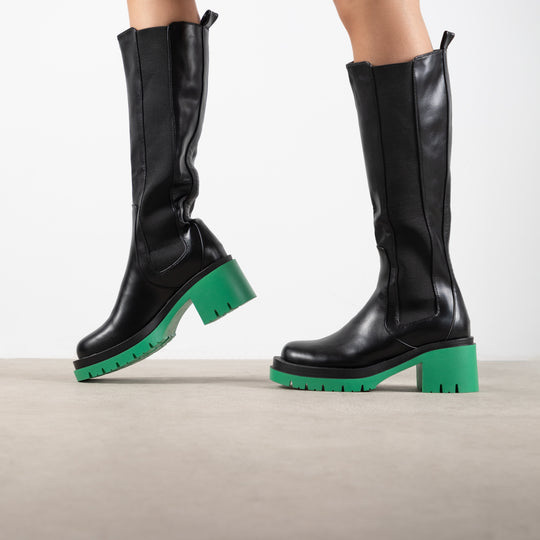 RAID Jadon Long Boot in Green/Black