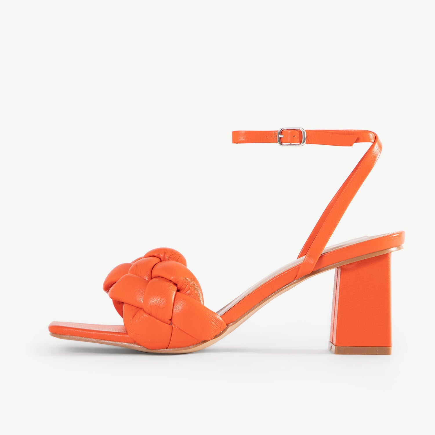 RAID Jaelyn Block Heel Sandal in Orange