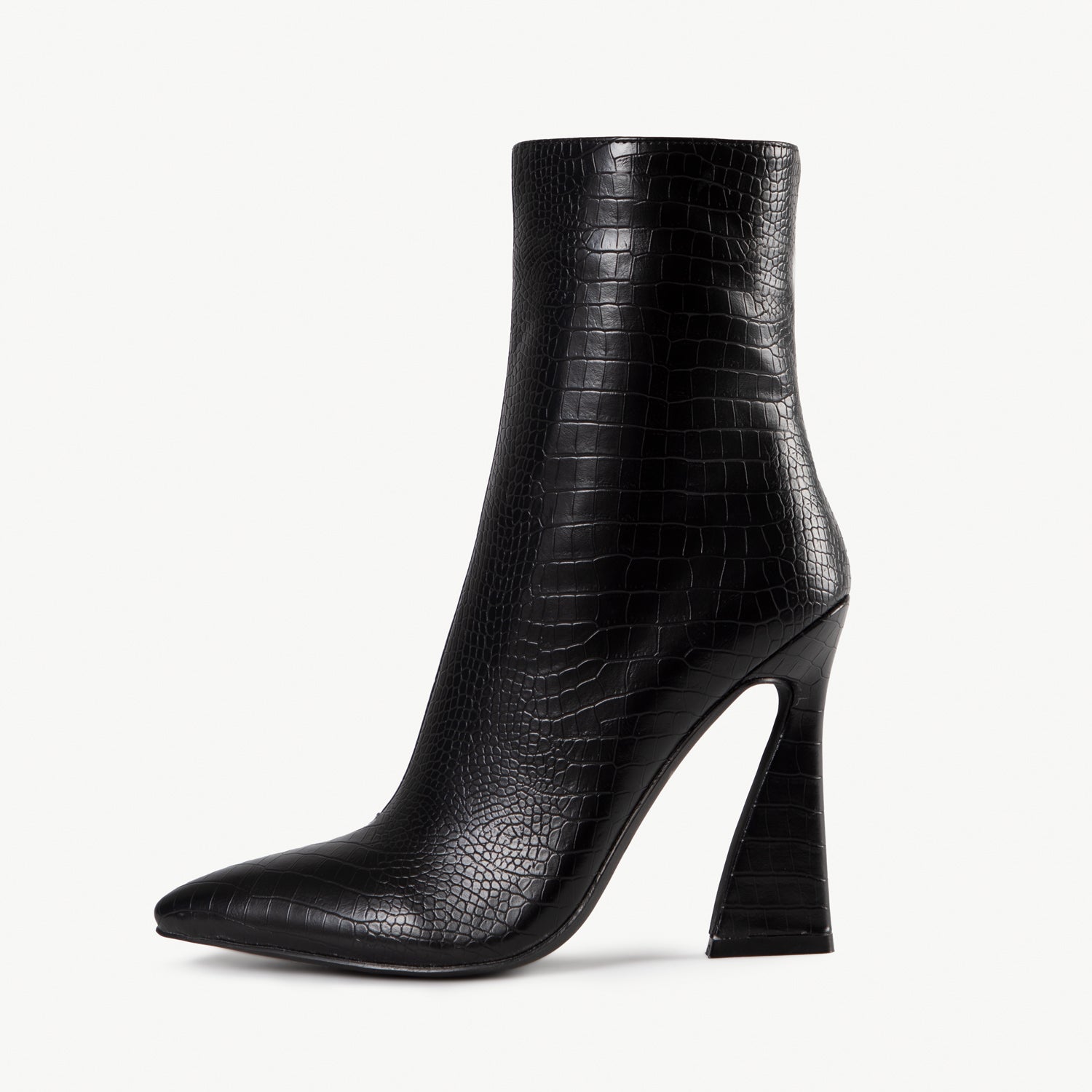 RAID Joylyn Ankle Boot in Black Croc