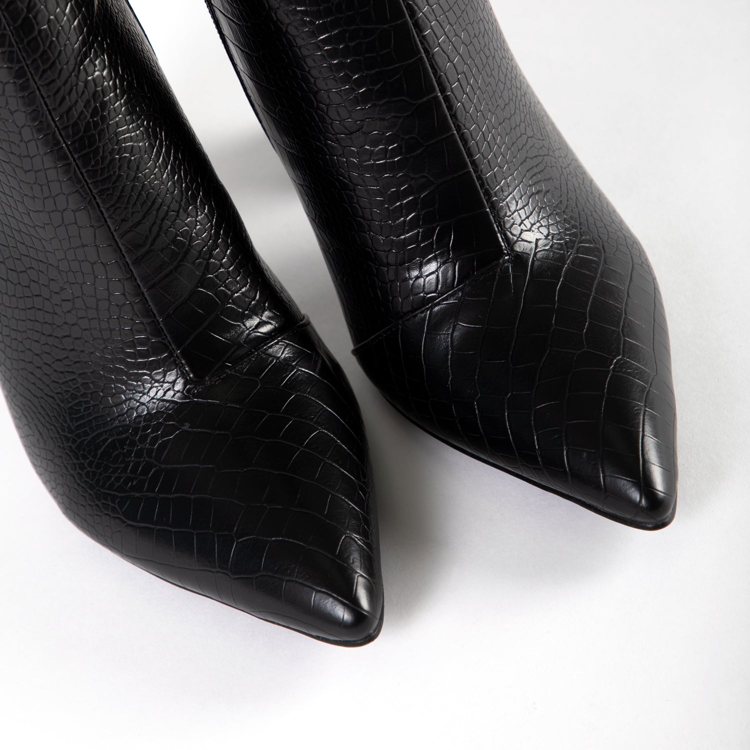 RAID Joylyn Ankle Boot in Black Croc