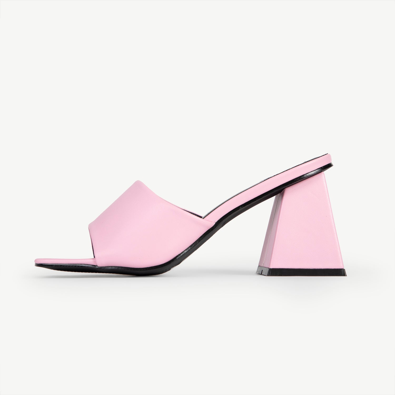 RAID Khloe Block Heeled Mule in Pink