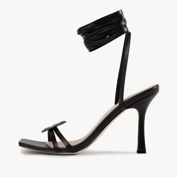 RAID Kinny Lace Up Heel in Black