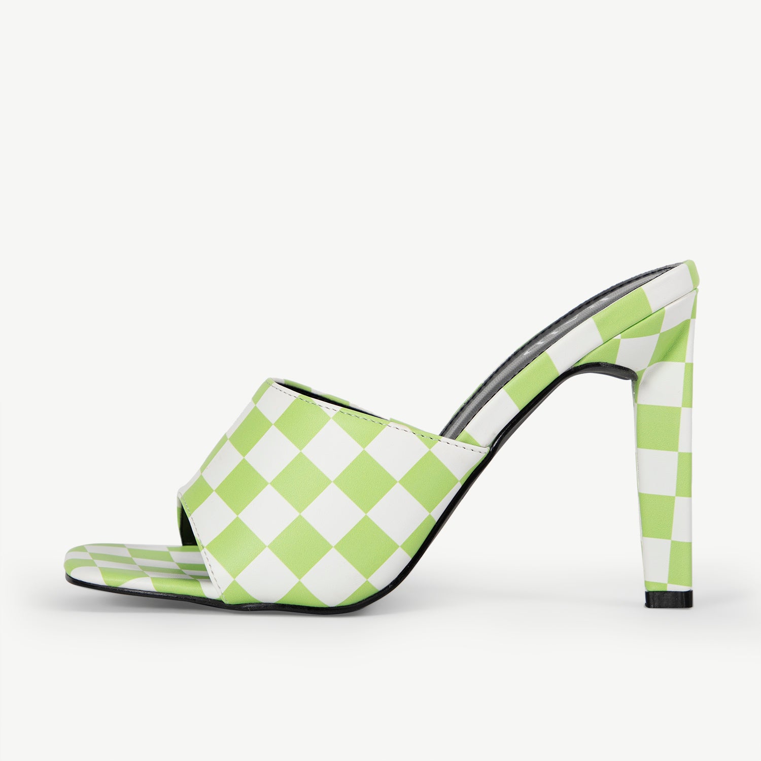RAID Kaylor Heeled Mule in Chequered Lime