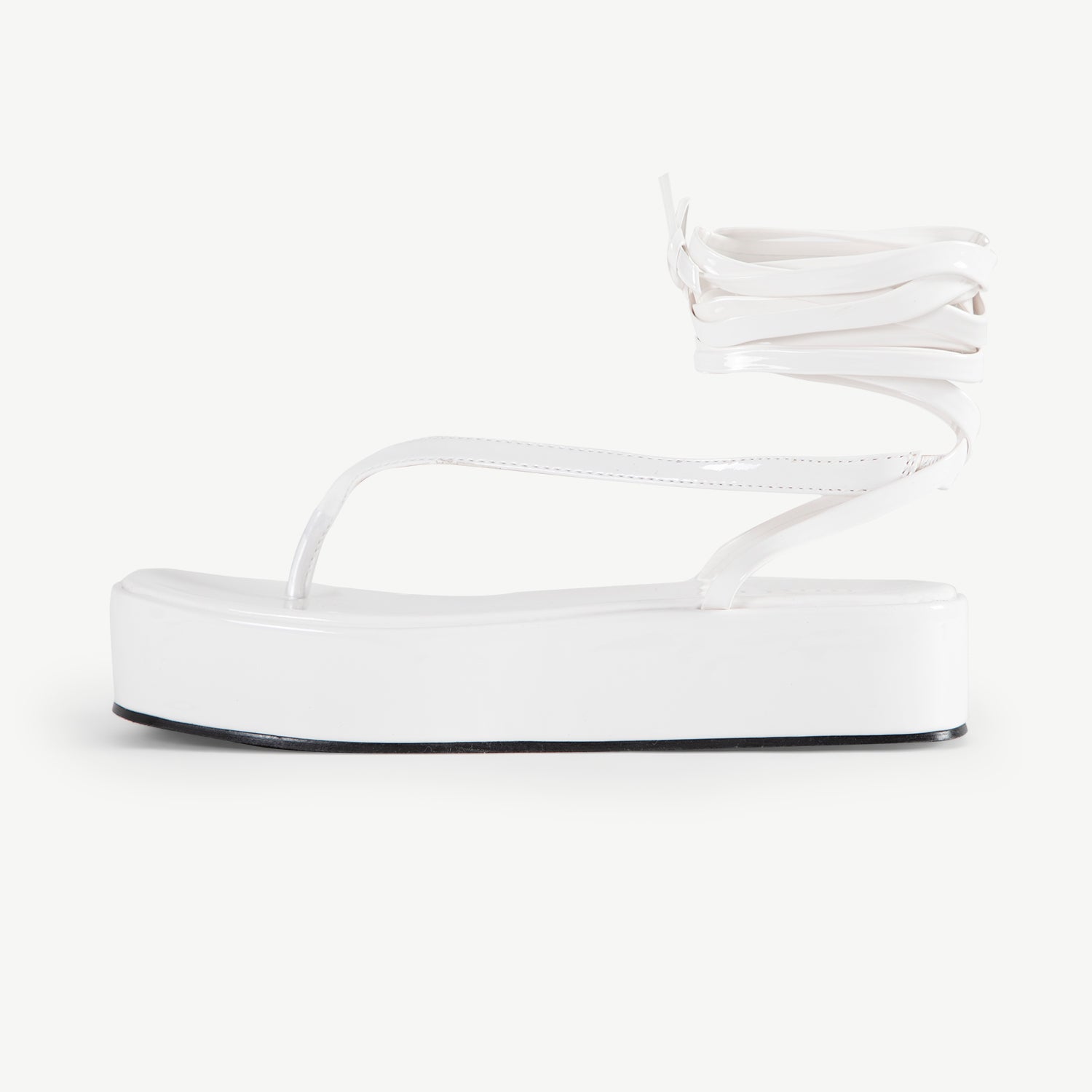 RAID Laina Platform Sandal In White