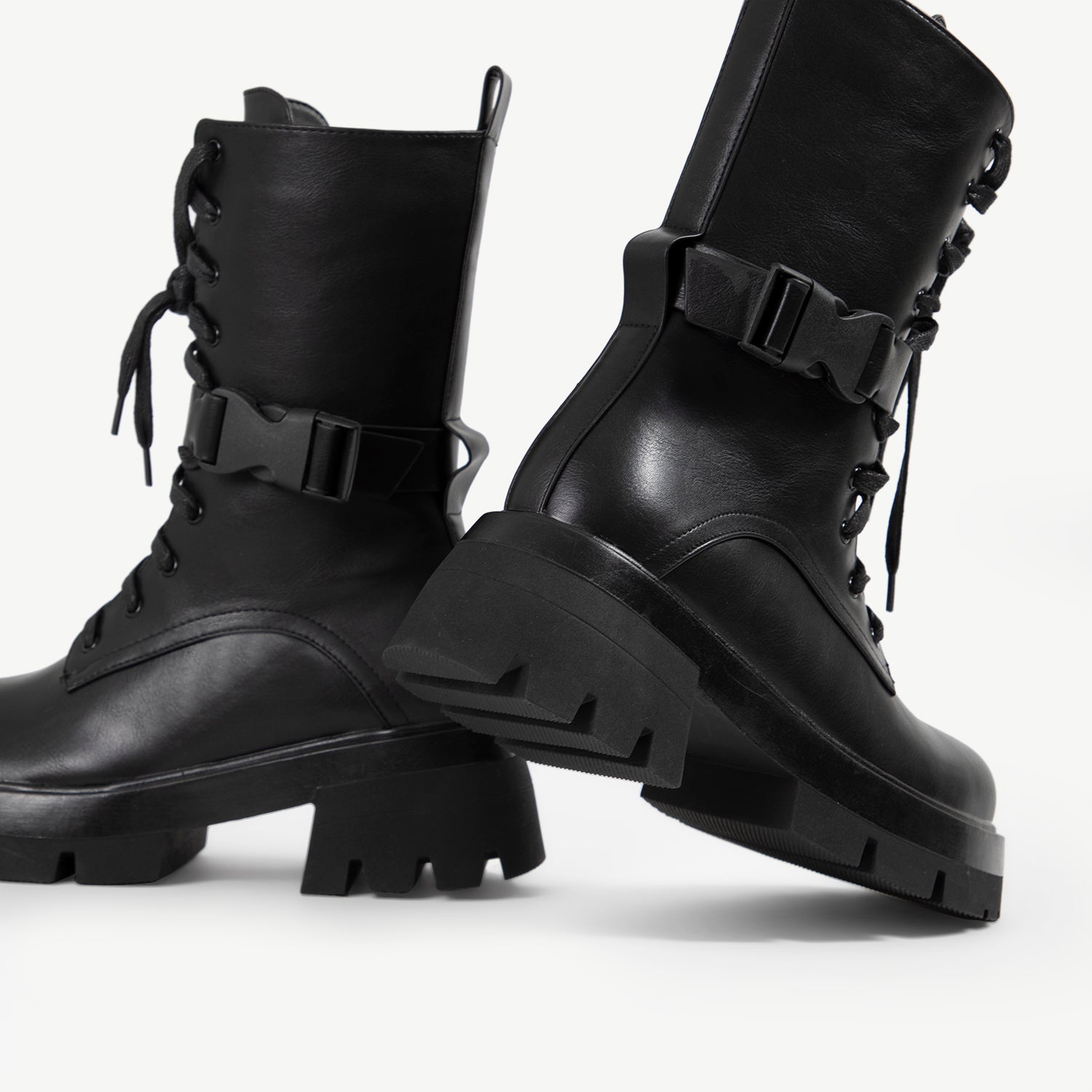 RAID Lenya Chunky Ankle Boot in Black