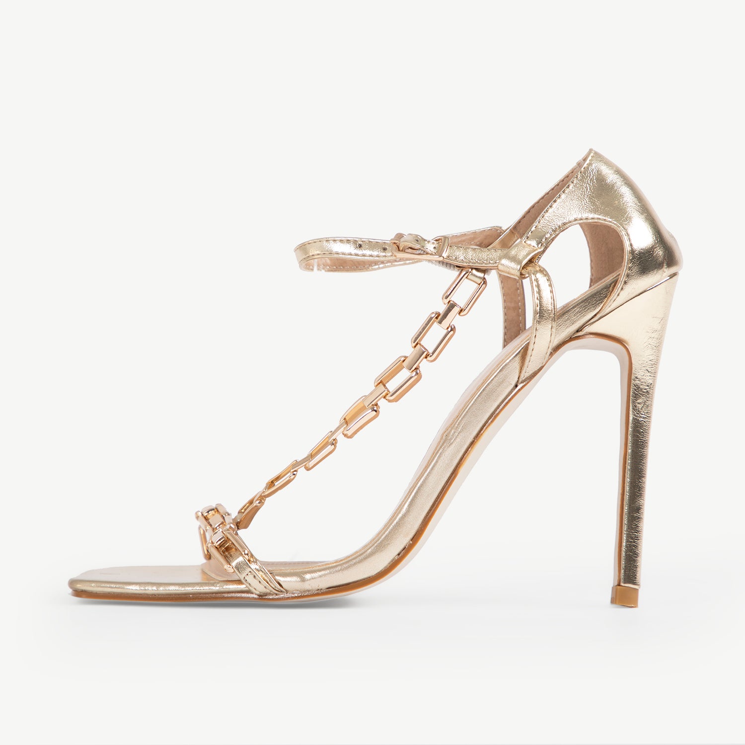RAID Lovely Chained Heel in Gold