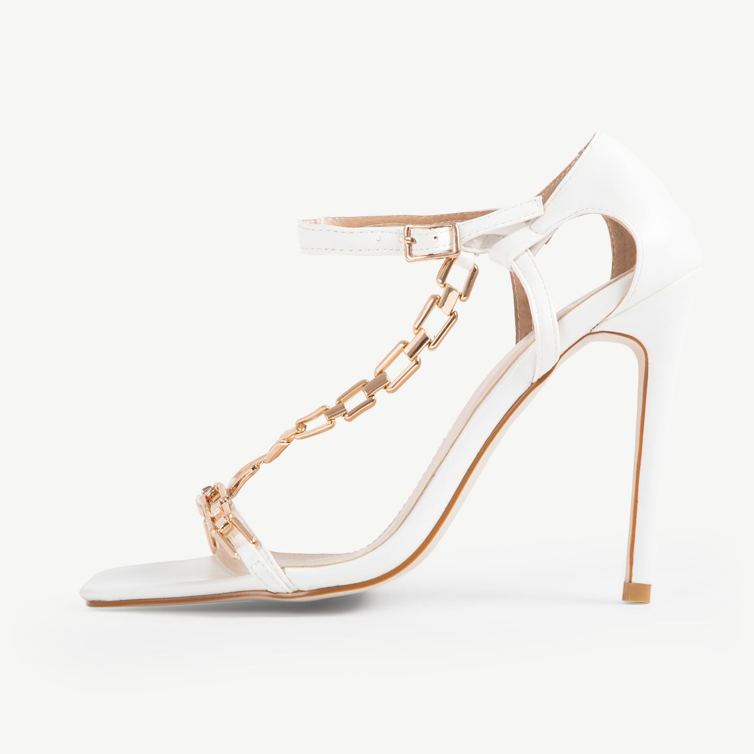 RAID Lovely Chained Heel in White
