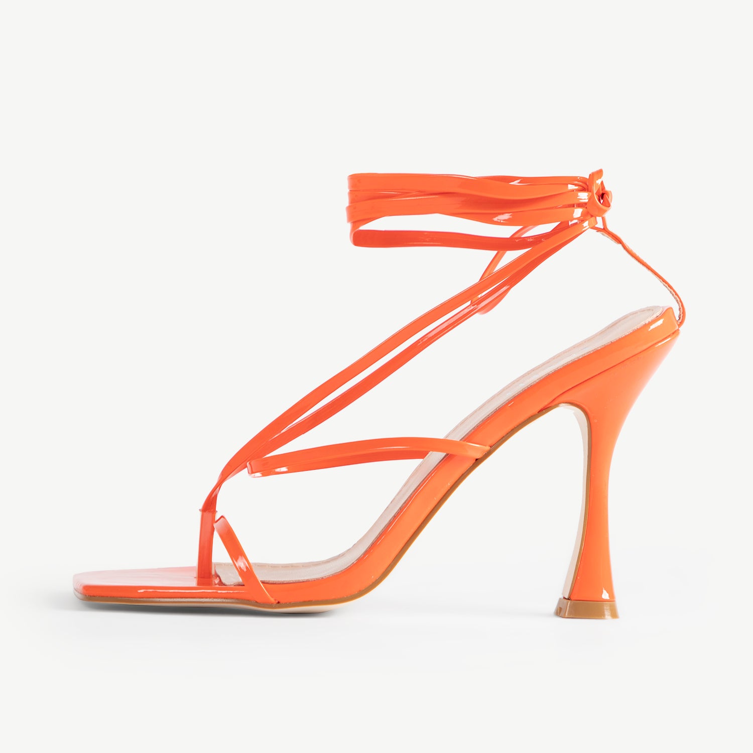 RAID Luisa Strappy Heeled Sandal In Orange