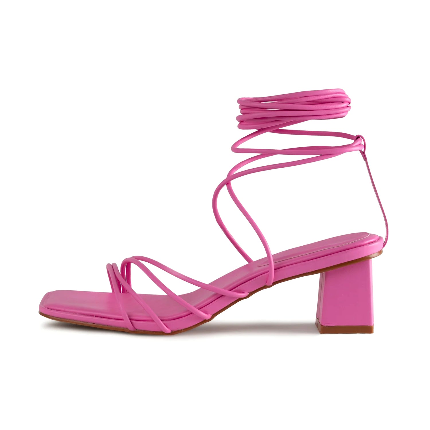 RAID Lycia Lace Up Sandal in Pink