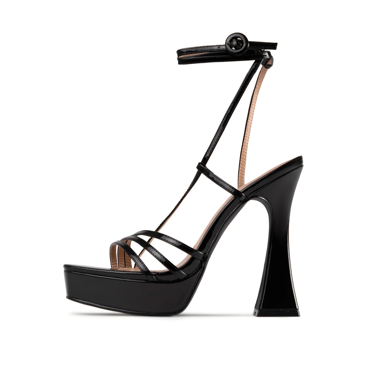 RAID Maddelina Strappy Platform in Black