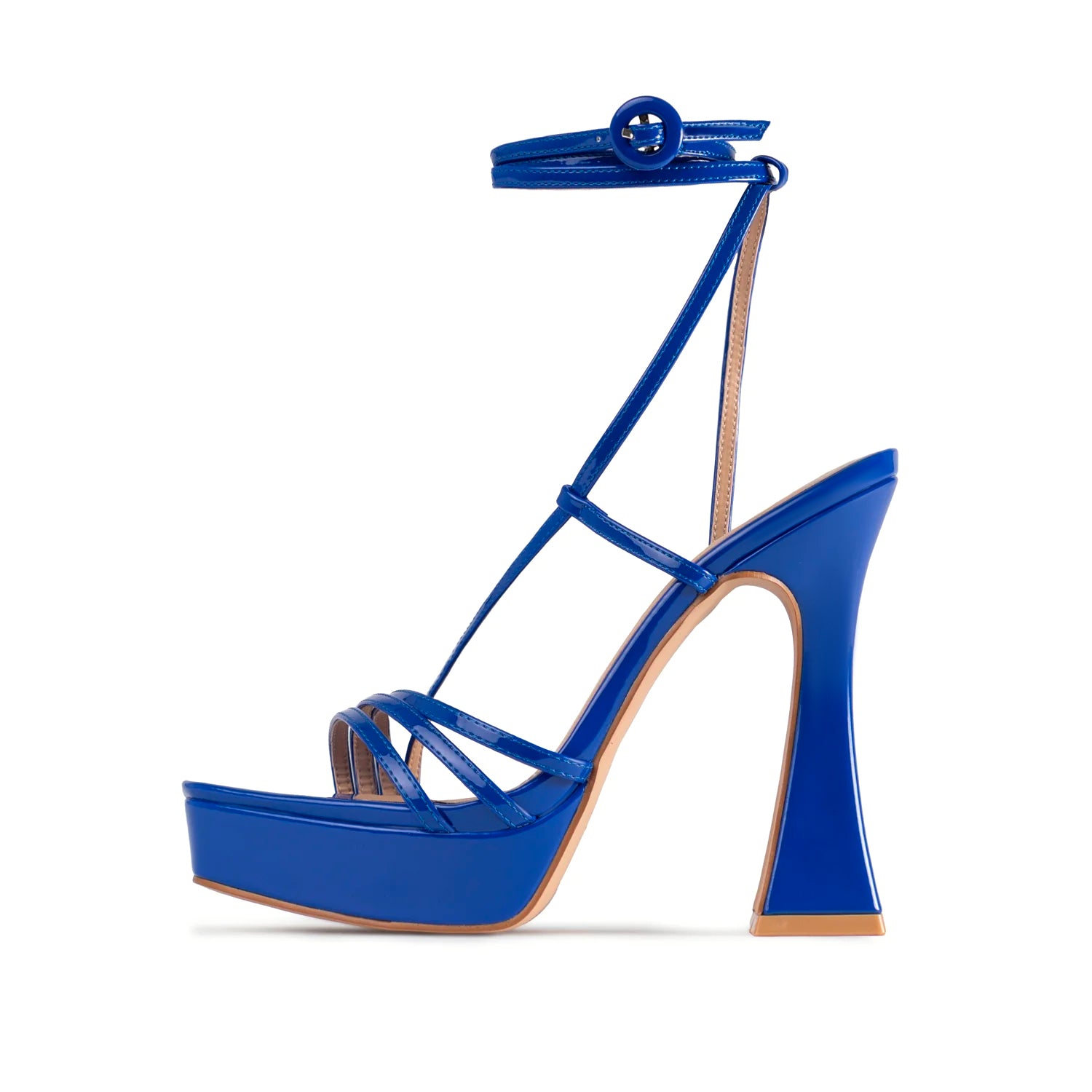 RAID Maddelina Strappy Platform in Blue