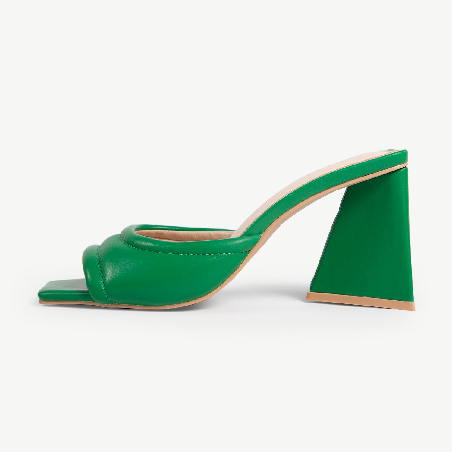 RAID Marinda Block Heeled Mule in Green