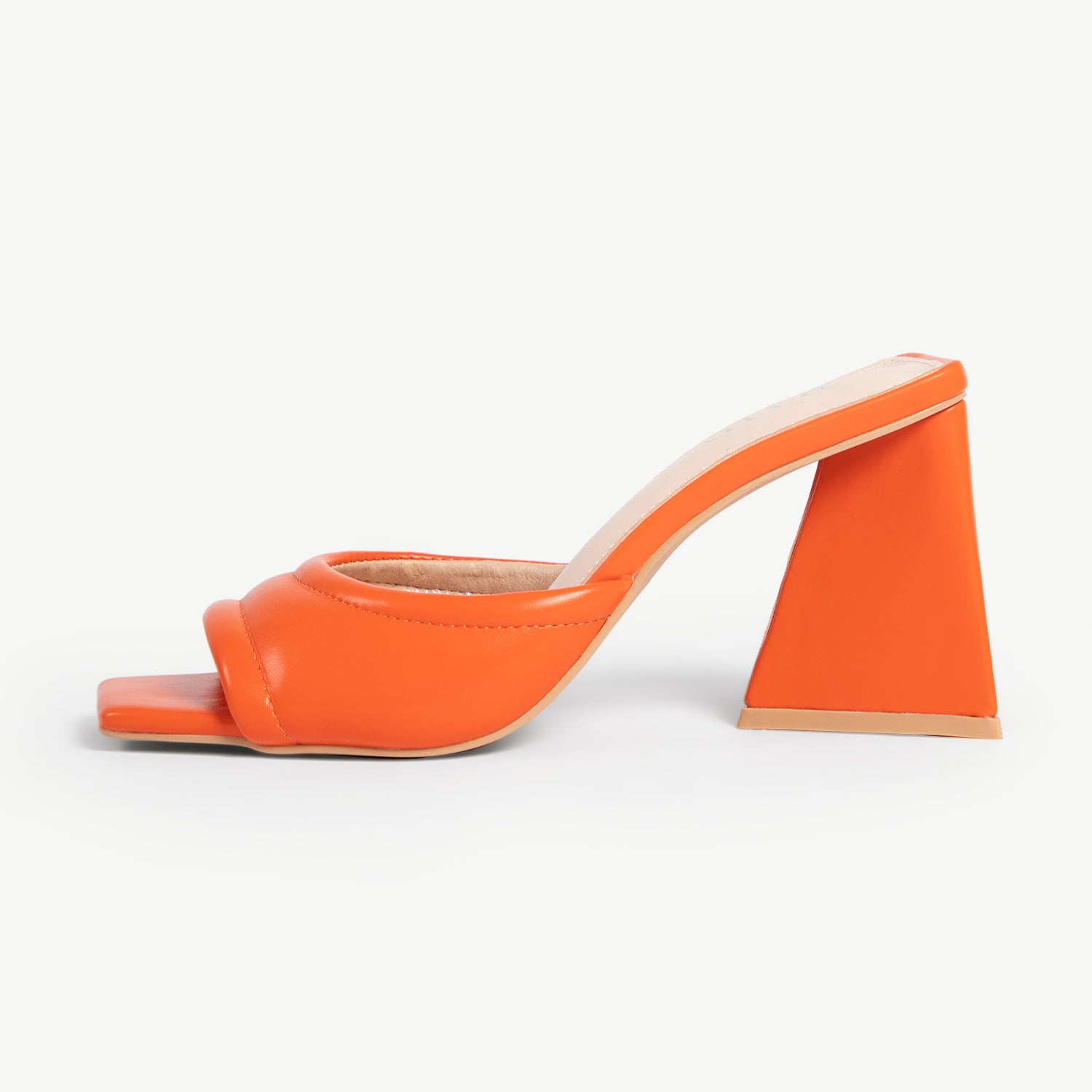 RAID Marinda Block Heeled Mule in Orange