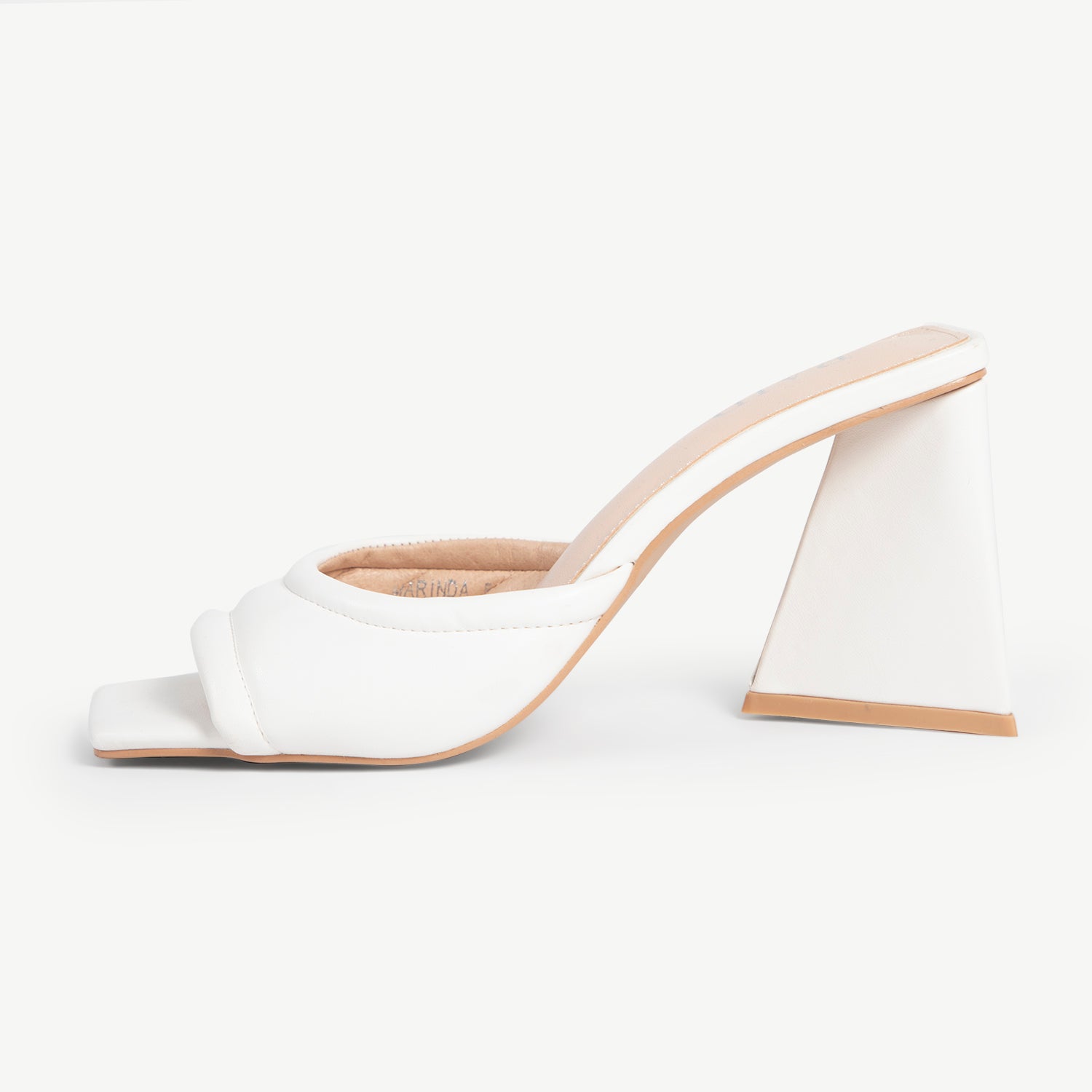 RAID Marinda Block Heeled Mule in White