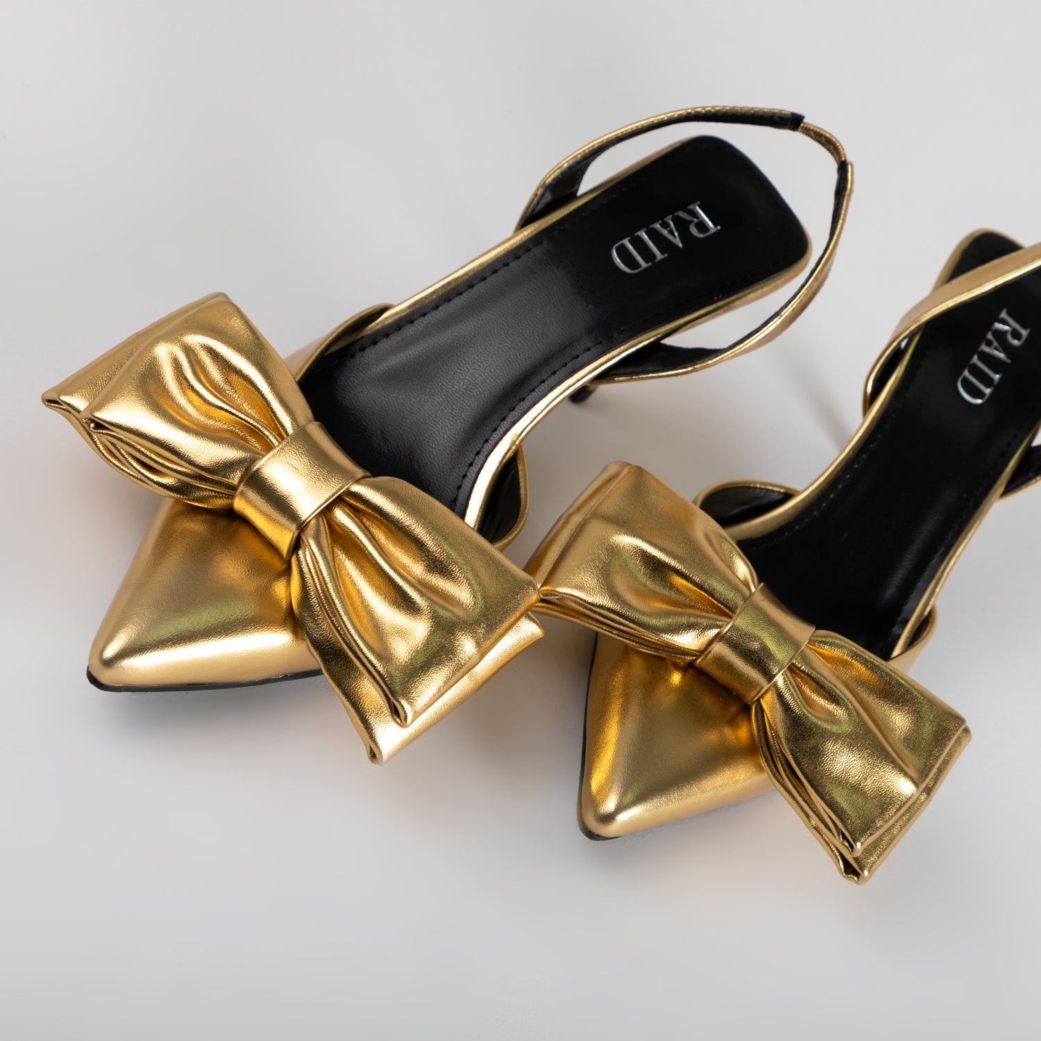 RAID Martini Slingback Heel in Gold