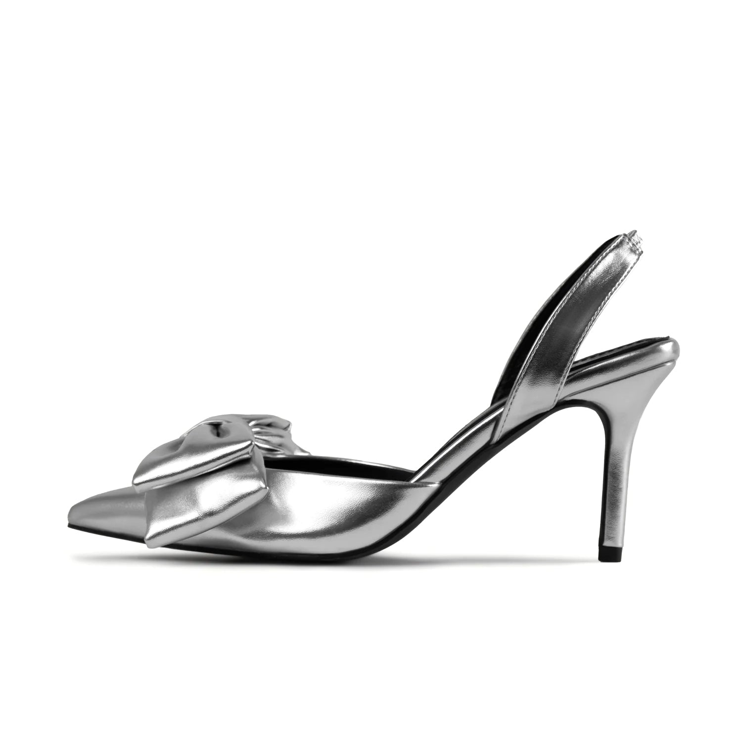 RAID Martini Slingback Heel in Silver