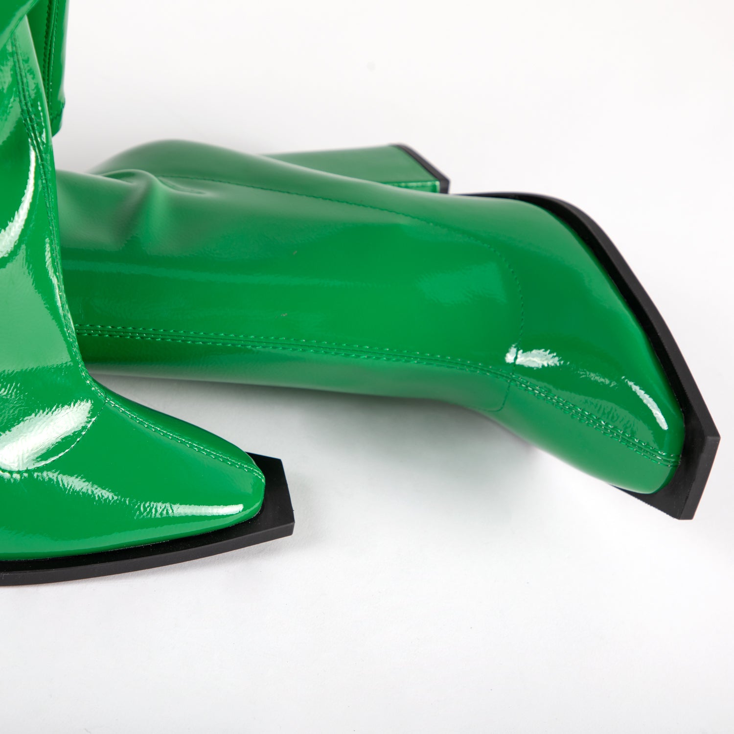RAID Maxique Block Heeled Boot in Green
