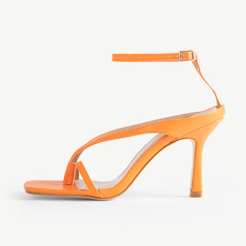 RAID Meeka Square Toe Post Sandal In Orange
