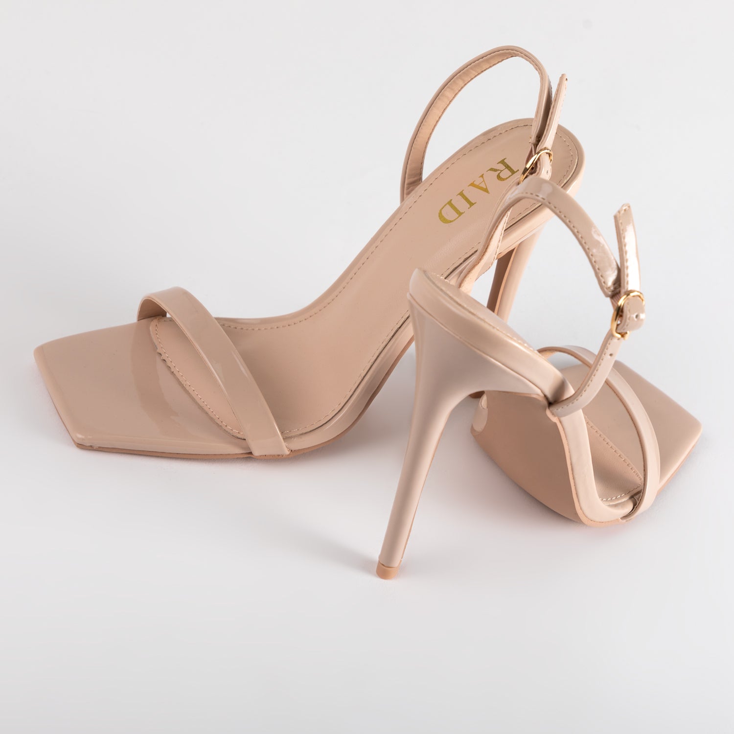 RAID Meryn Heeled Sandal in Nude