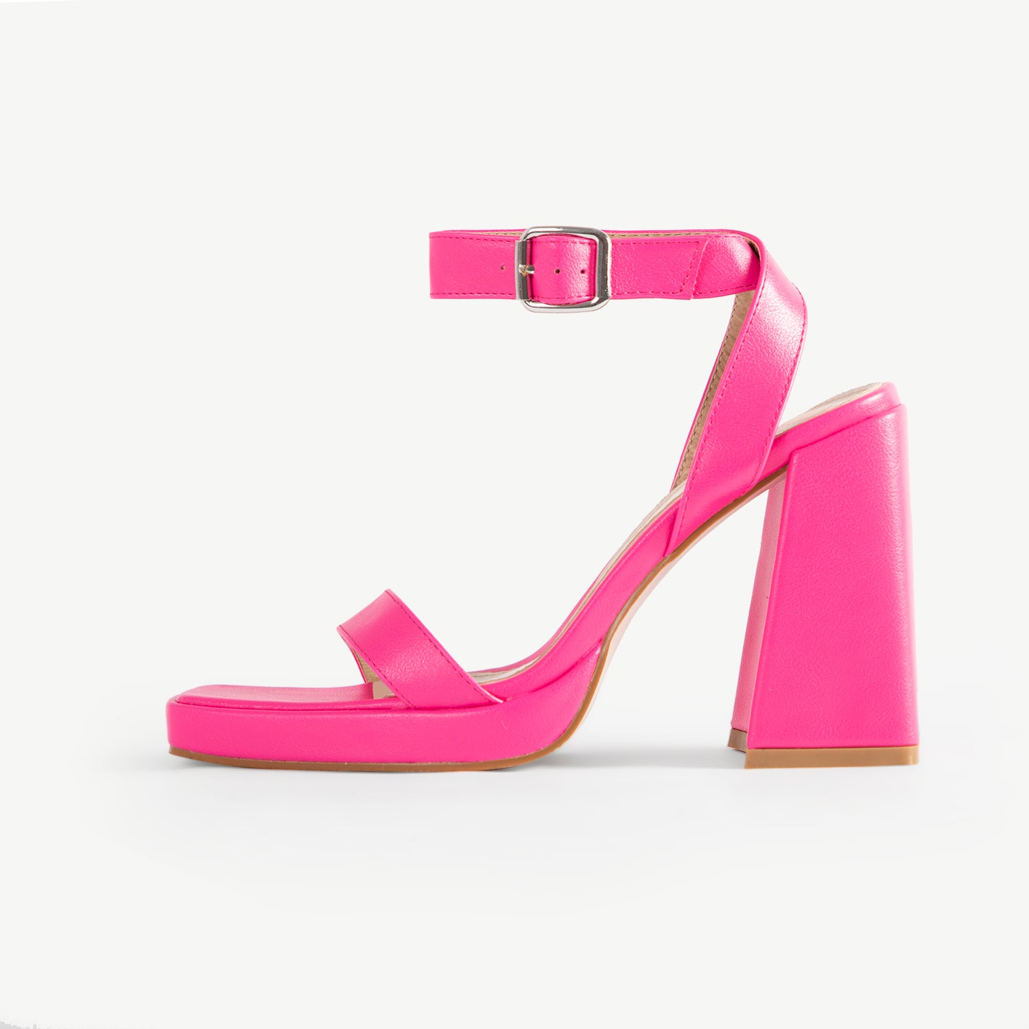 RAID Miami Platform Block Heel In Pink