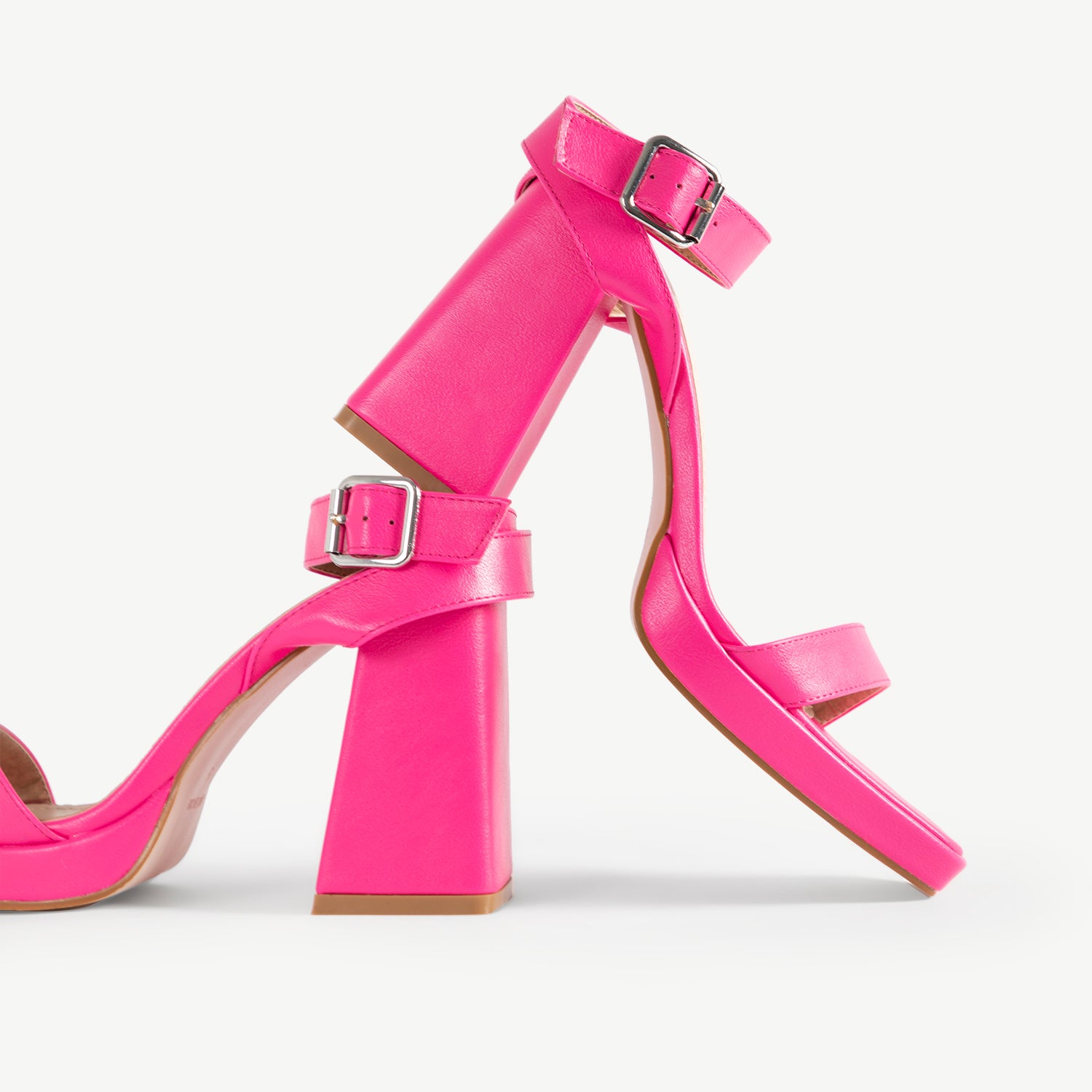 RAID Miami Platform Block Heel In Pink