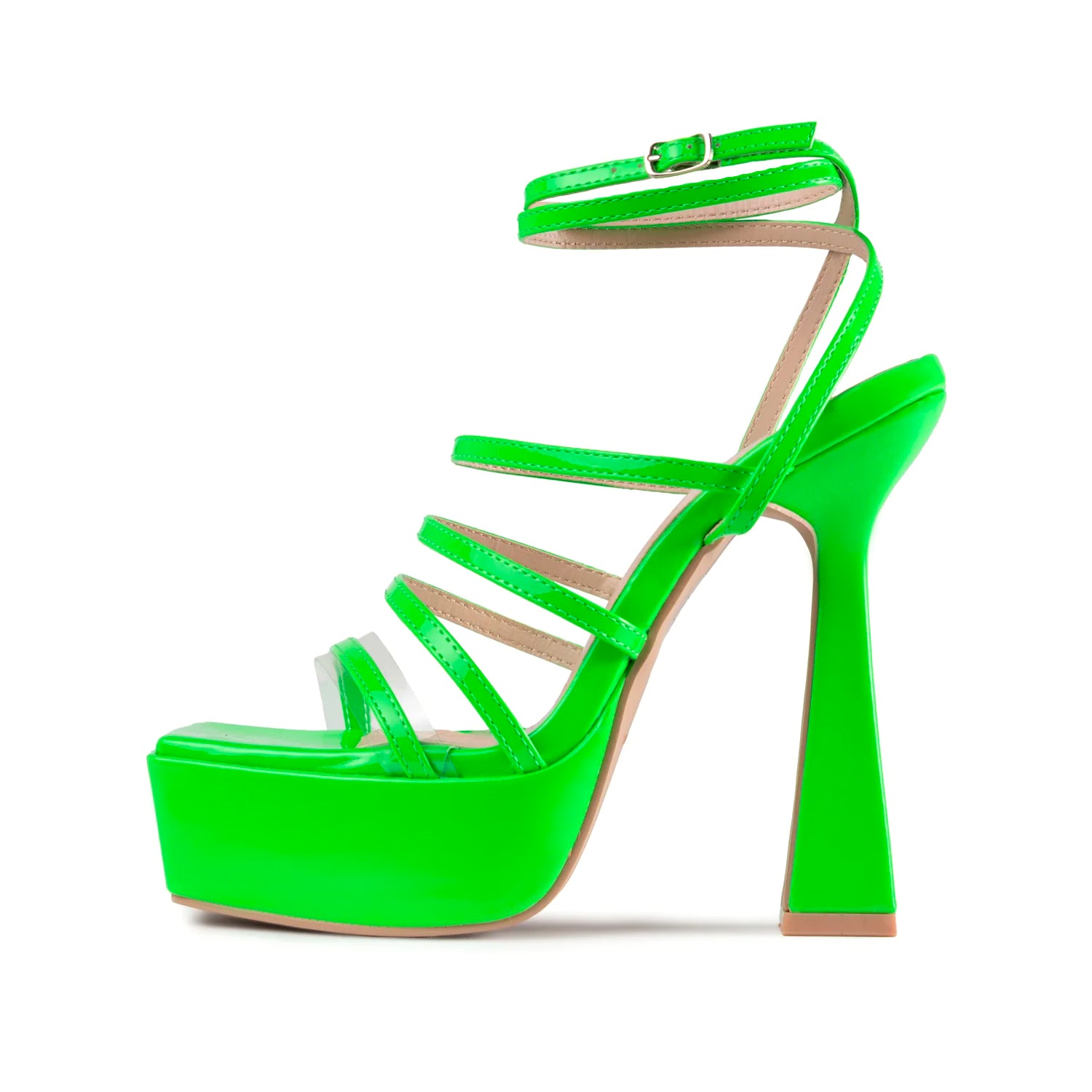 RAID Mishka Platform Heel in Green